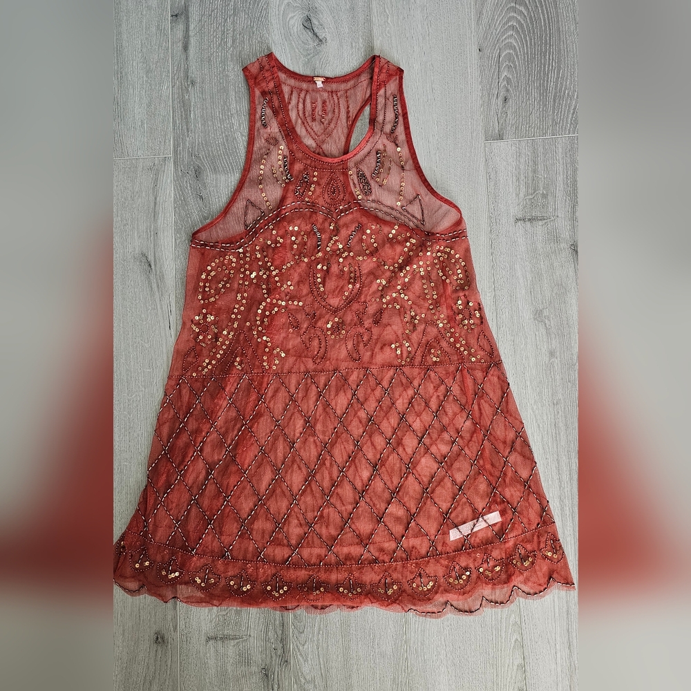 SOLD Embellished Free People Sleeveless Dress